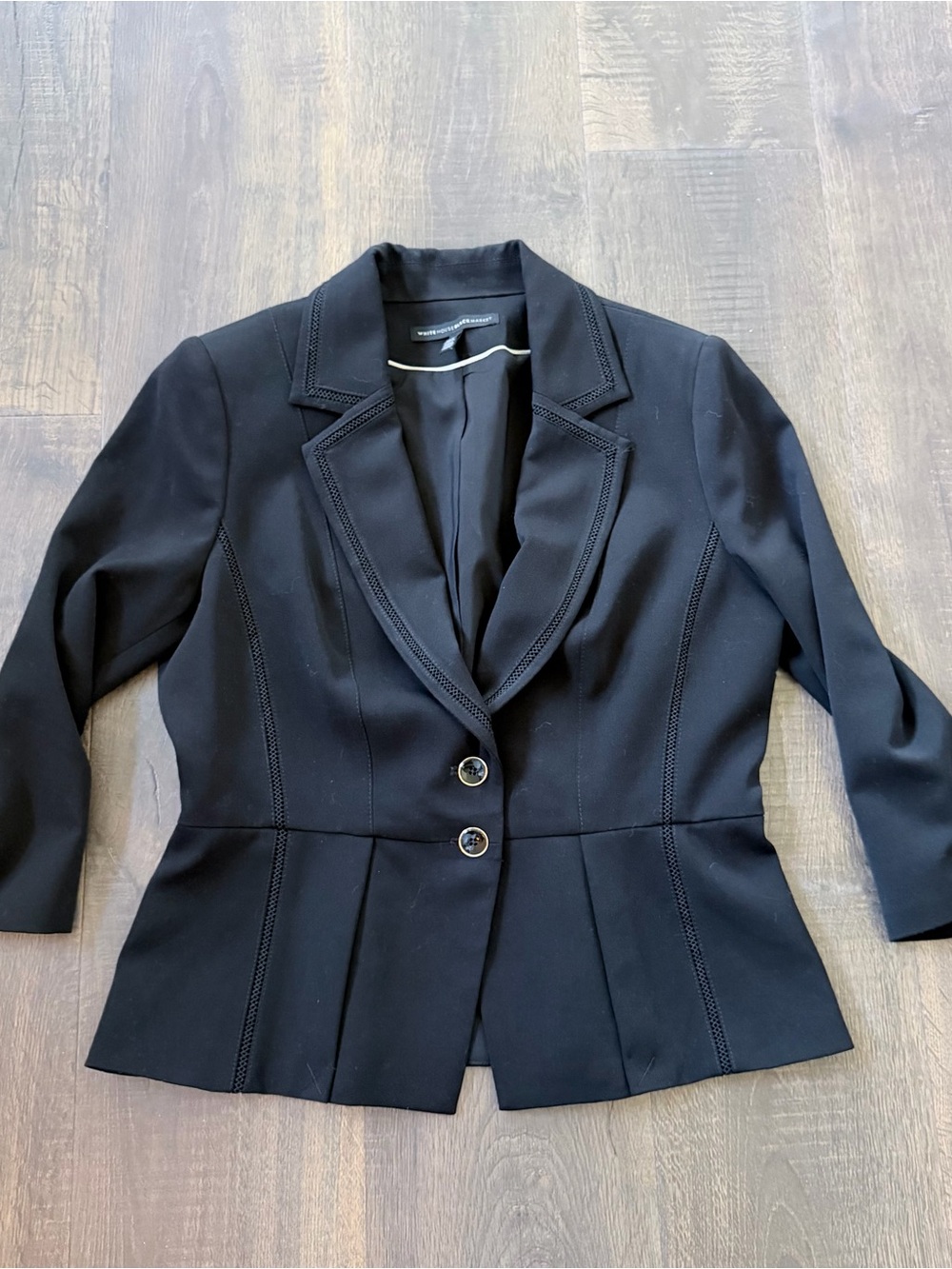 White House Black Market Peplum Black Blazer | Size: 8 - Picture 2 of 6